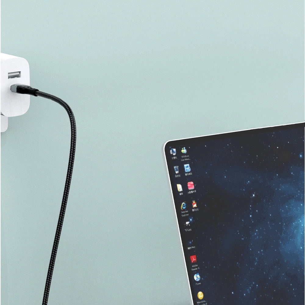Dudao USB Type C - Lightning Kabel Schnellladung PD 20W 1m Schwarz (L7MaxL)