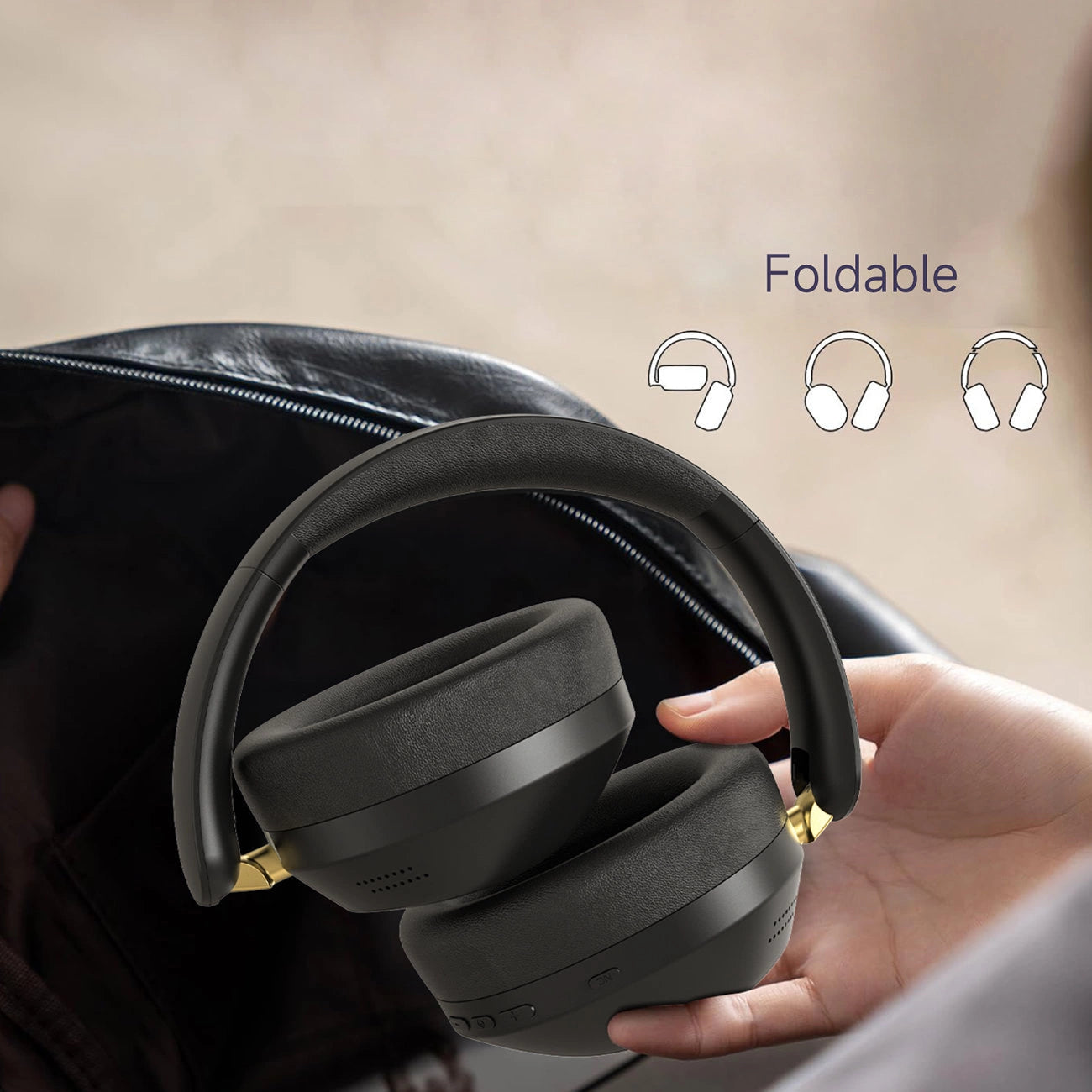 Dudao X22 Max Kabellose On-Ear-Bluetooth-Kopfhörer mit ANC - Schwarz