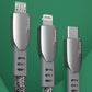 Dudao geflochtenes USB-Kabel - Micro-USB 5 A 1 m grau (L3PROM grau)