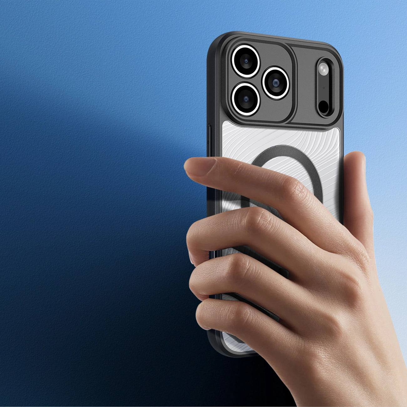 Dux Ducis AIMO Mag Case für iPhone 17 Pro, kompatibel mit MagSafe, Schwarz