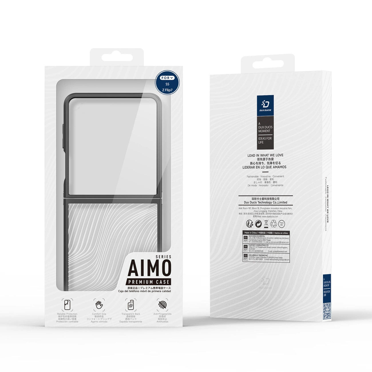 Dux Ducis Aimo Case für Samsung Galaxy Z Flip7 - Schwarz