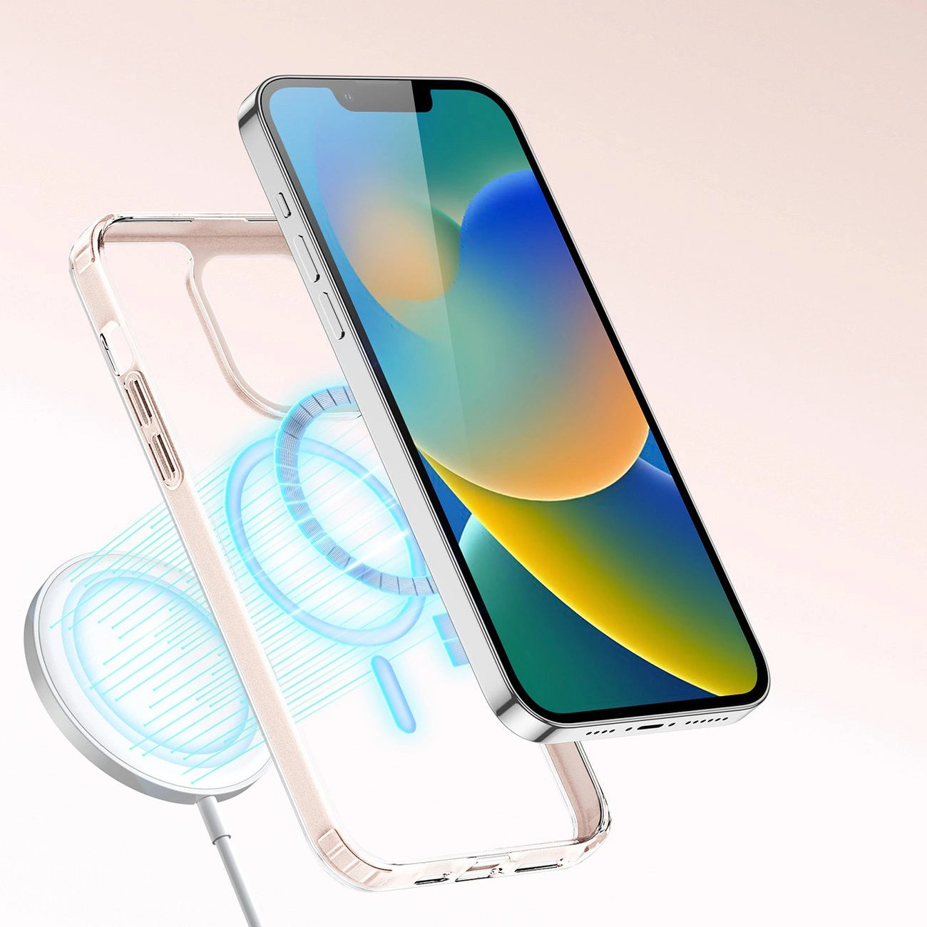 Dux Ducis Clin2 Hülle für iPhone 14 Plus magnetische MagSafe Hülle rosa