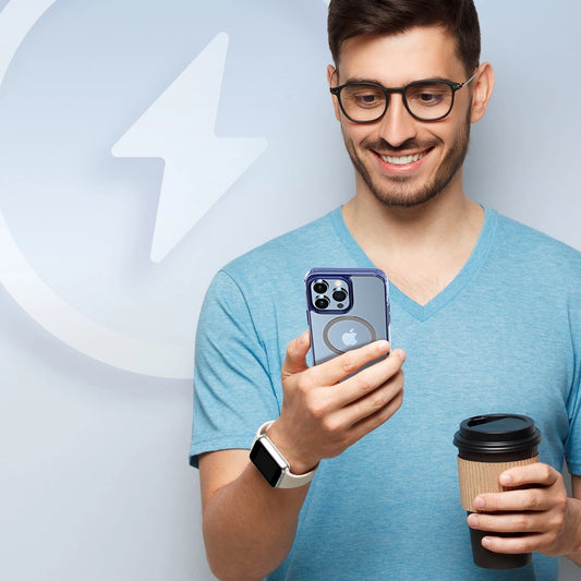 Dux Ducis Clin2 Hülle für iPhone 14 Pro magnetische MagSafe Hülle blau