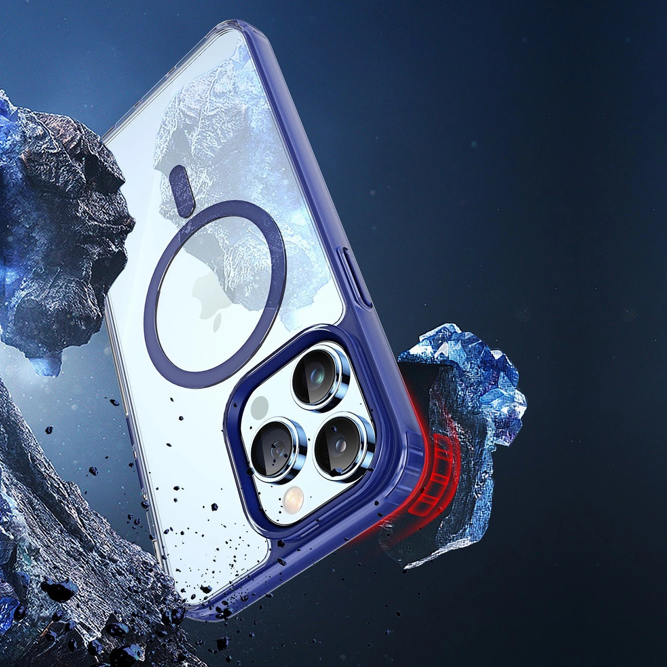 Dux Ducis Clin2 Hülle für iPhone 14 Pro magnetische MagSafe Hülle blau