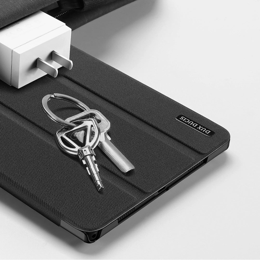 Dux Ducis Domo Klappbare Tablet-Hülle mit Smart-Sleep-Funktion, Ständer für Samsung Galaxy Tab A8 10,5'' 2021, Schwarz