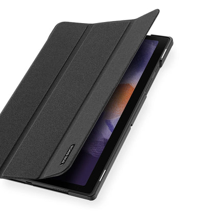 Dux Ducis Domo Klappbare Tablet-Hülle mit Smart-Sleep-Funktion, Ständer für Samsung Galaxy Tab A8 10,5'' 2021, Schwarz