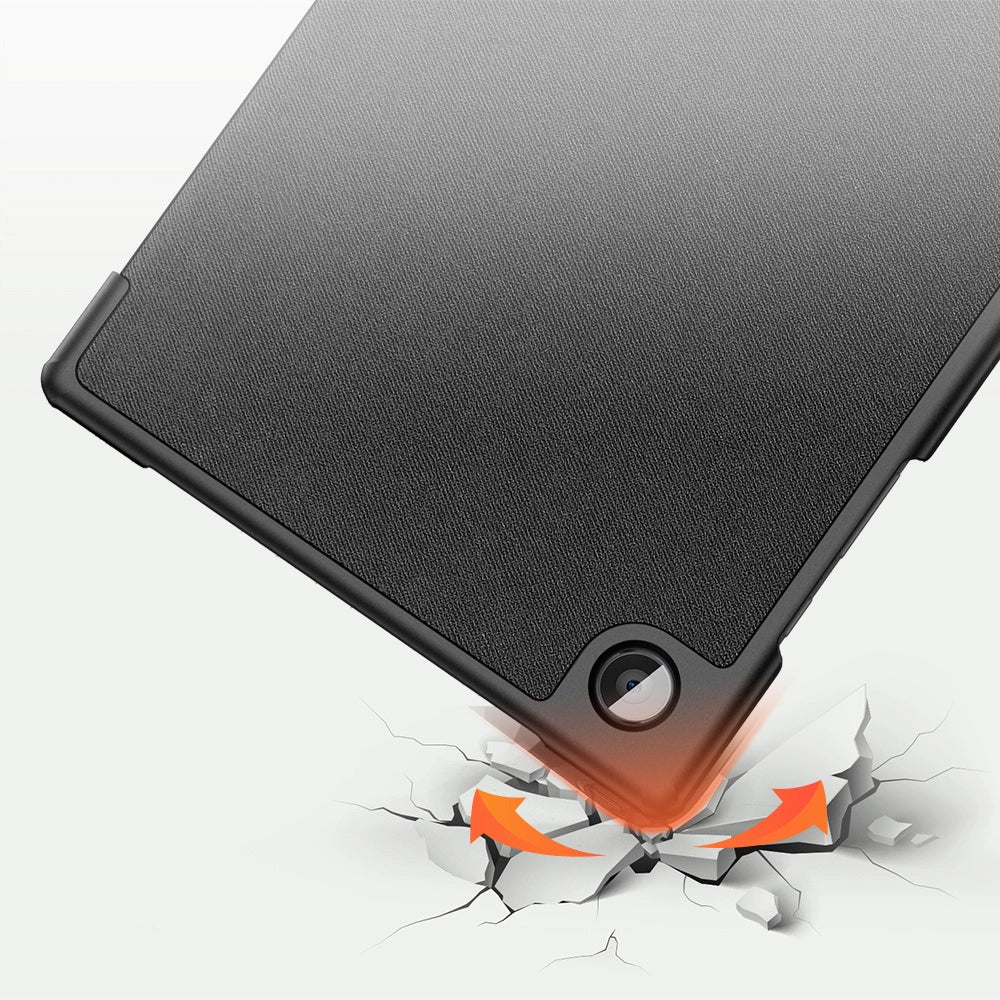 Dux Ducis Domo Klappbare Tablet-Hülle mit Smart-Sleep-Funktion, Ständer für Samsung Galaxy Tab A8 10,5'' 2021, Schwarz