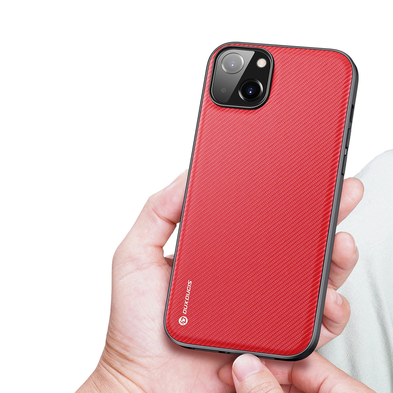 Dux Ducis Fino Hülle aus Nylon für iPhone 14 Plus rot
