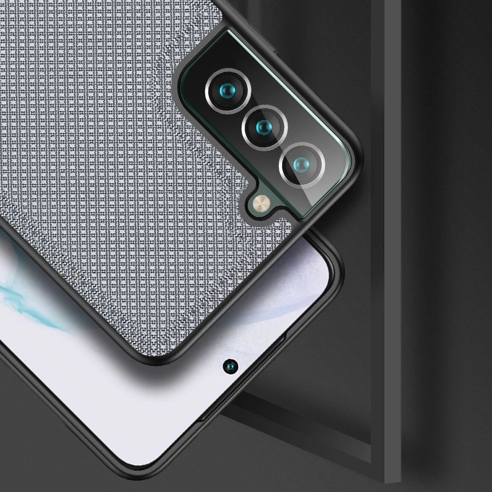 Dux Ducis Fino Hülle aus Nylonmaterial für Samsung Galaxy S22+ (S22 Plus) blau