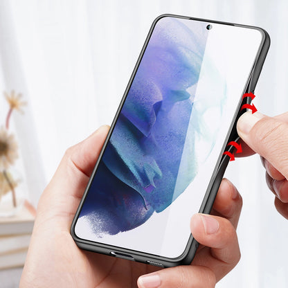 Dux Ducis Fino Hülle aus Nylonmaterial für Samsung Galaxy S22+ (S22 Plus) blau