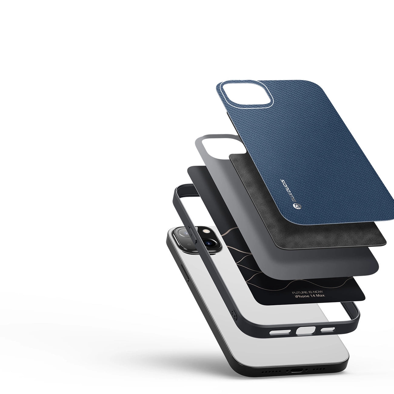 Dux Ducis Fino Schutzhülle iPhone 14 Plus blaues Nylon