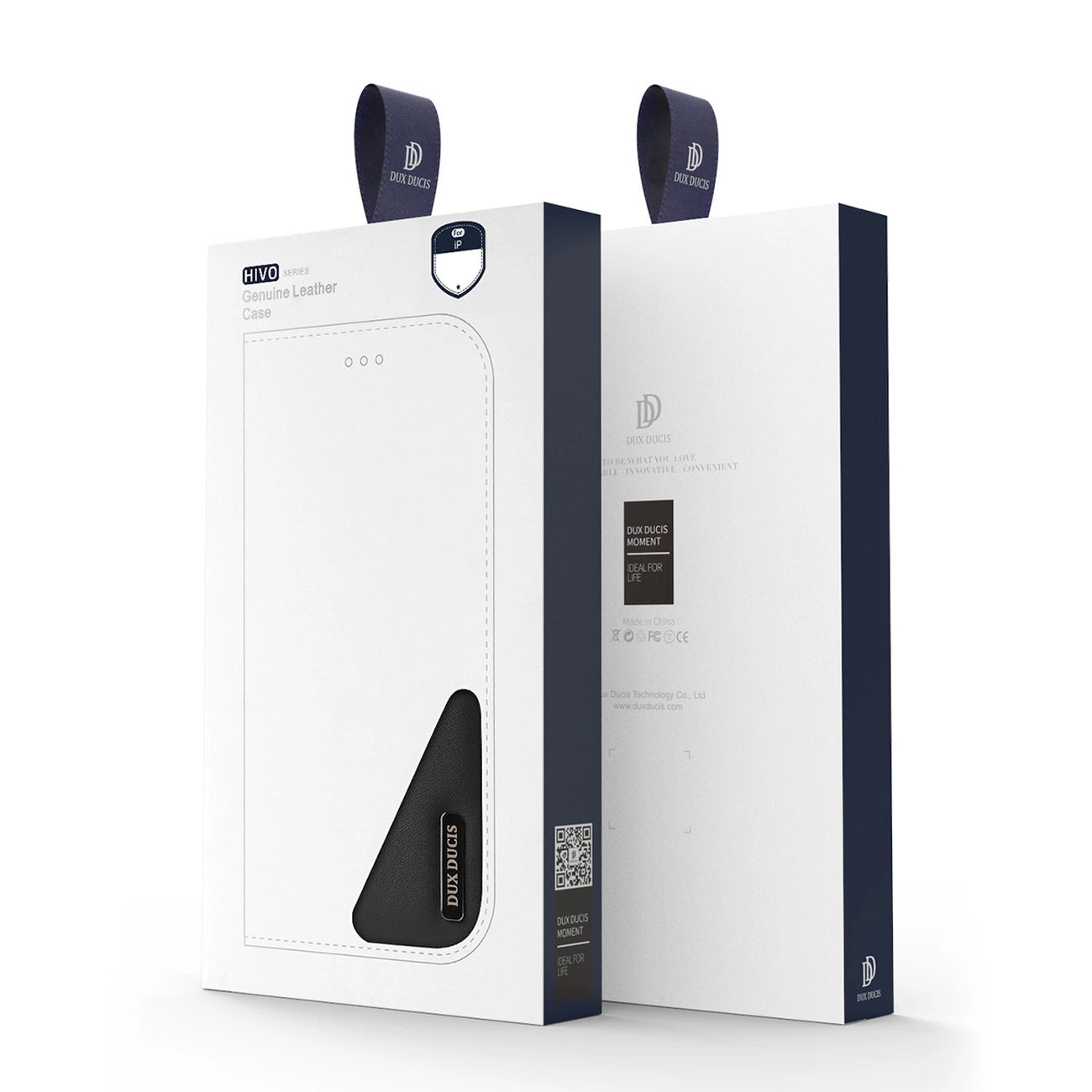 Dux Ducis Hivo echt Leder booktype case schutzhülle aufklappbare hülle für iPhone 14 Plus braun