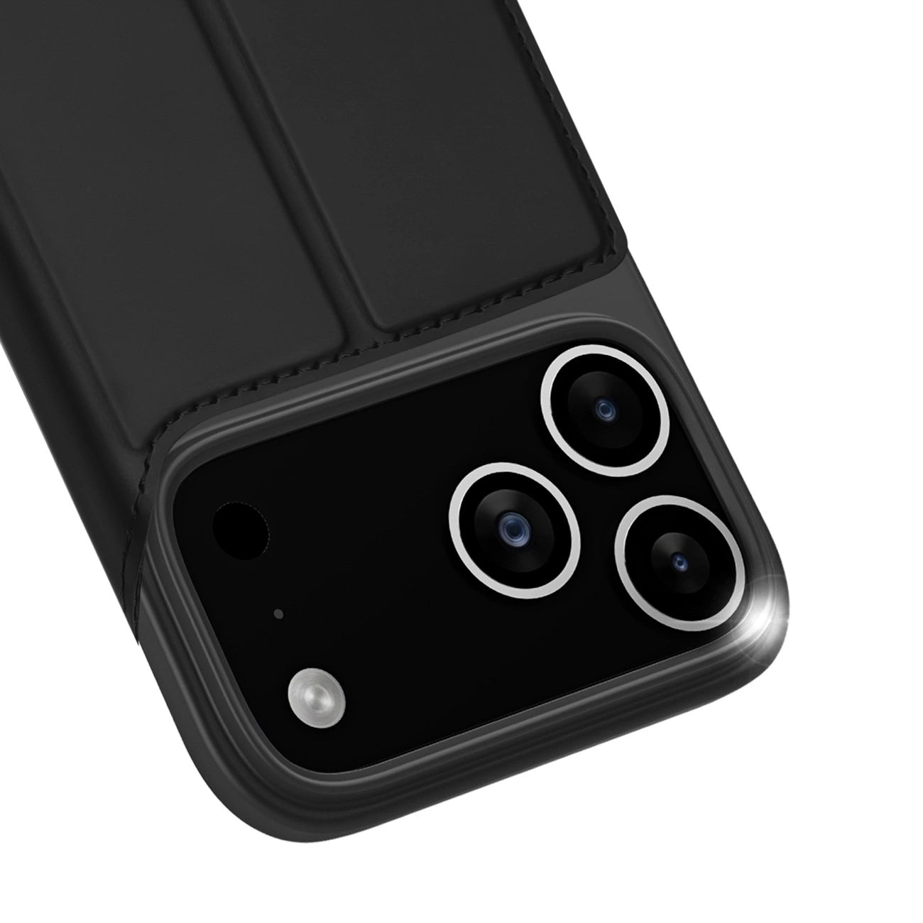 Dux Ducis Skin Pro Hülle für iPhone 17 Pro Max mit Flip und Kartenfach - Schwarz