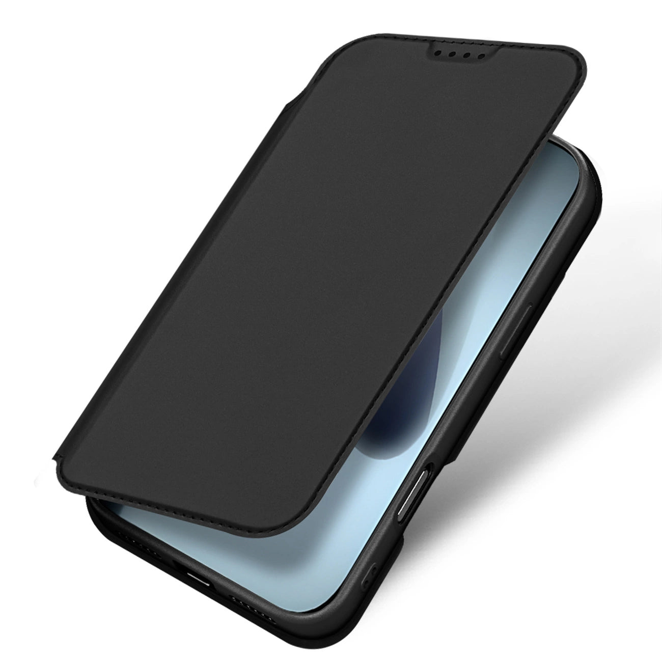 Dux Ducis Skin Pro Hülle für iPhone 17 Pro mit Flip und Kartenfach - Schwarz
