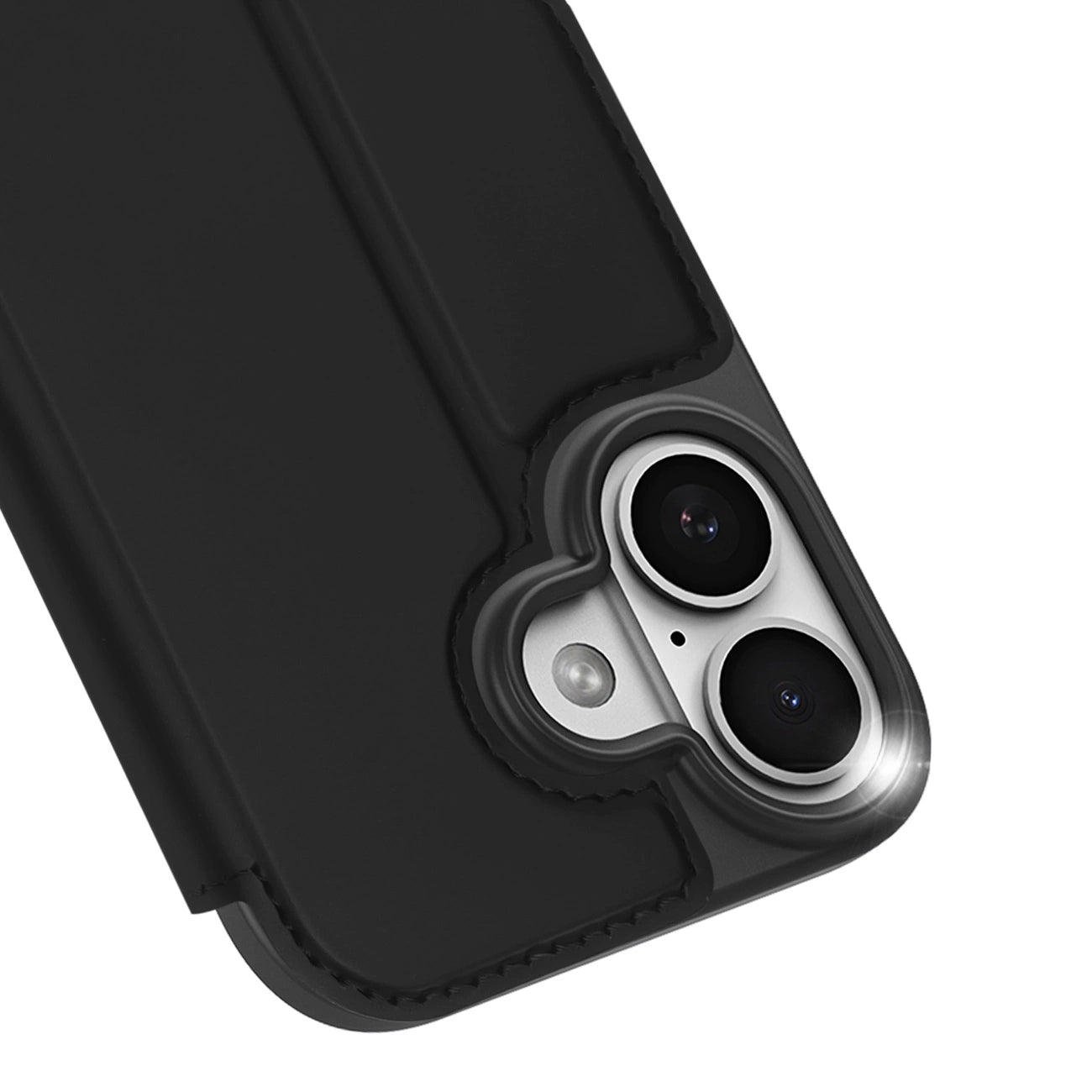 Dux Ducis Skin Pro iPhone 17 Hülle mit Flip und Kartenfach - Schwarz