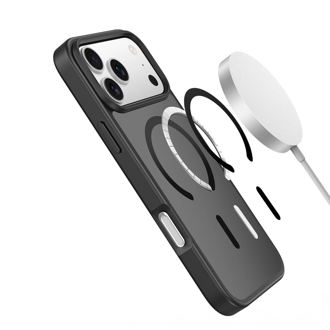 Dux Ducis Yind iPhone 17 Pro Max Hülle kompatibel mit MagSafe - Schwarz