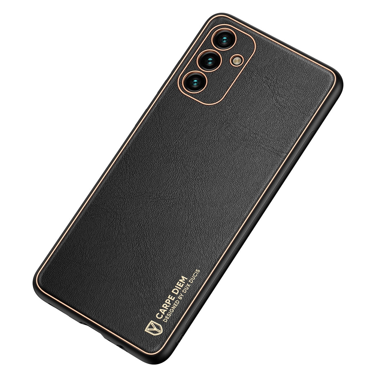 Dux Ducis Yolo elegante Hülle aus ökologischem Leder für Samsung Galaxy A13 5G schwarz