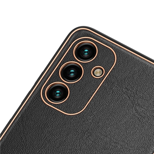 Dux Ducis Yolo elegante Hülle aus ökologischem Leder für Samsung Galaxy A13 5G schwarz