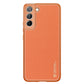 Dux Ducis Yolo elegante Hülle aus ökologischem Leder für Samsung Galaxy S22+ (S22 Plus) orange