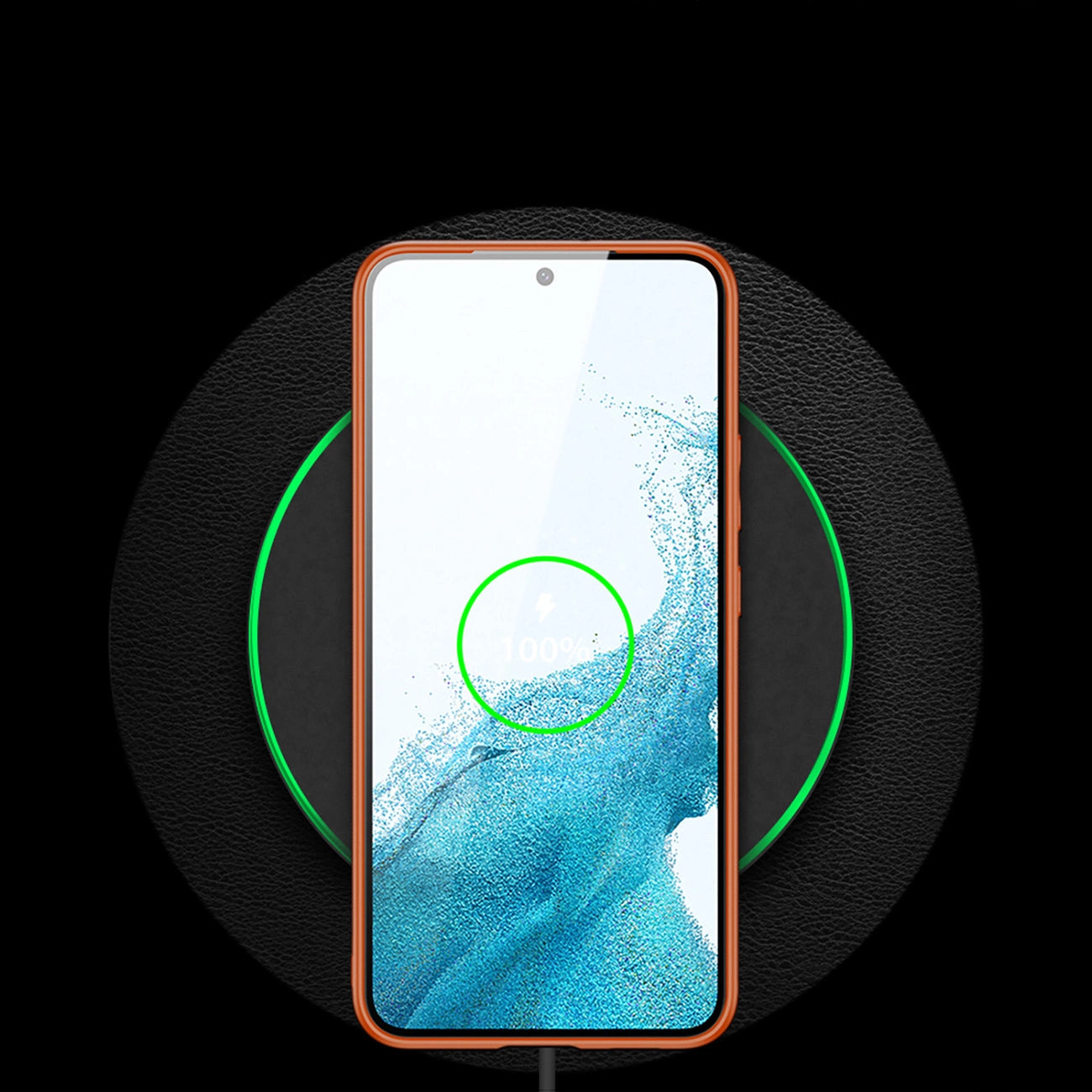 Dux Ducis Yolo elegante Hülle aus ökologischem Leder für Samsung Galaxy S22+ (S22 Plus) orange