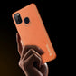 Dux Ducis Yolo elegantes Cover aus ökologischem Leder für Samsung Galaxy M30s orange