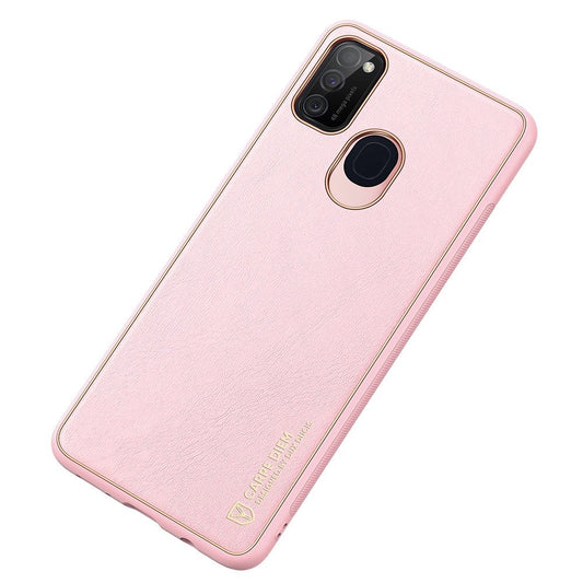 Dux Ducis Yolo elegantes Cover aus ökologischem Leder für Samsung Galaxy M30s pink