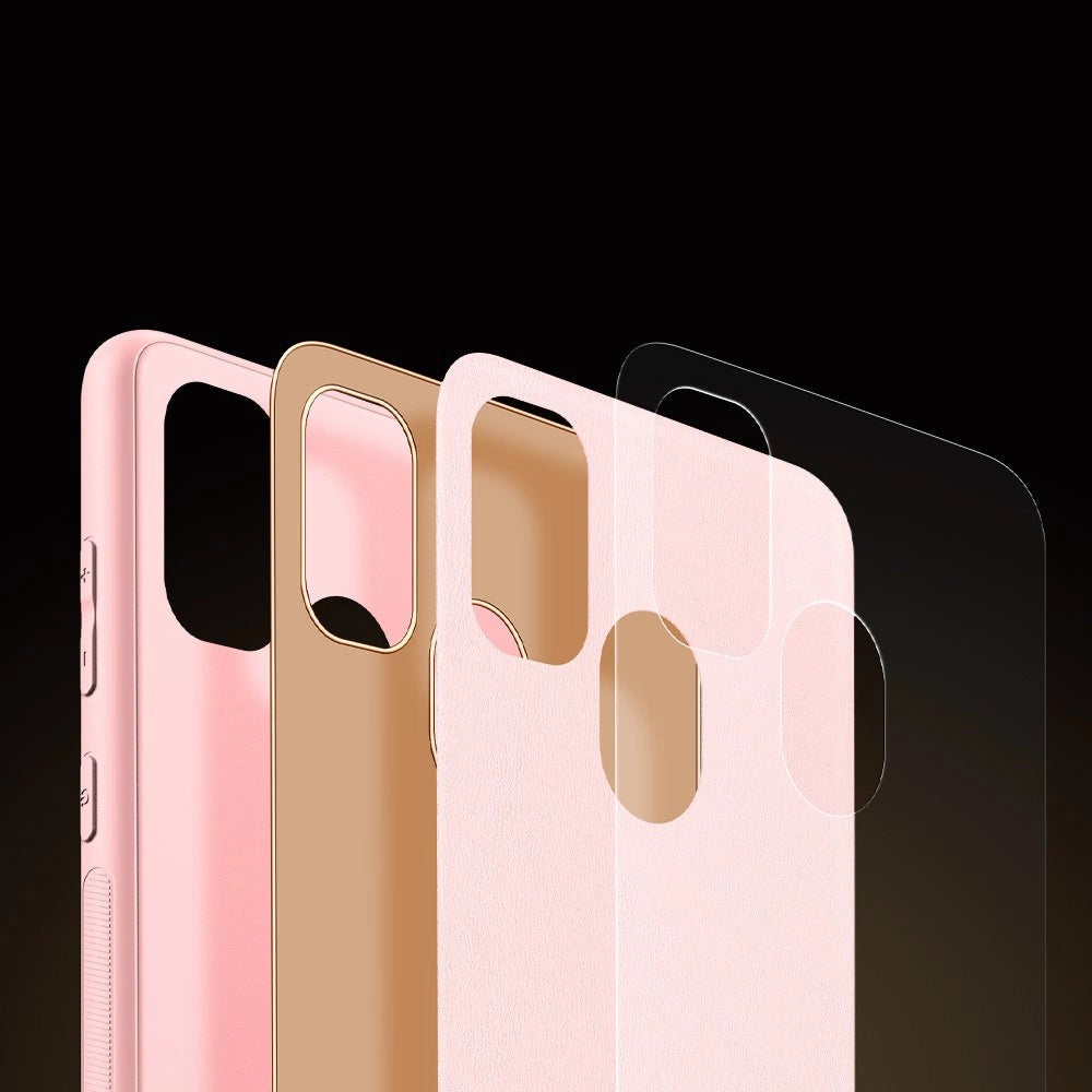 Dux Ducis Yolo elegantes Cover aus ökologischem Leder für Samsung Galaxy M30s pink