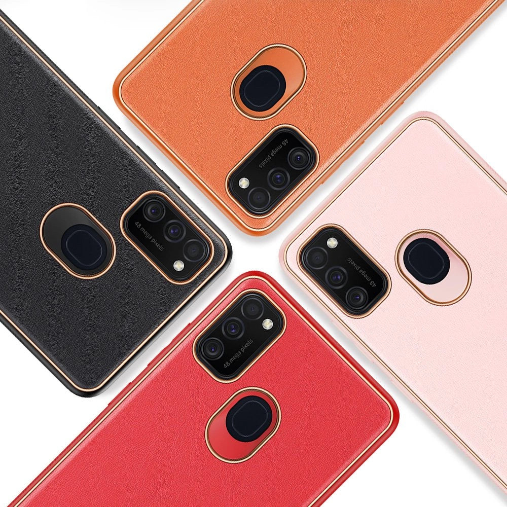 Dux Ducis Yolo elegantes Cover aus ökologischem Leder für Samsung Galaxy M30s rot