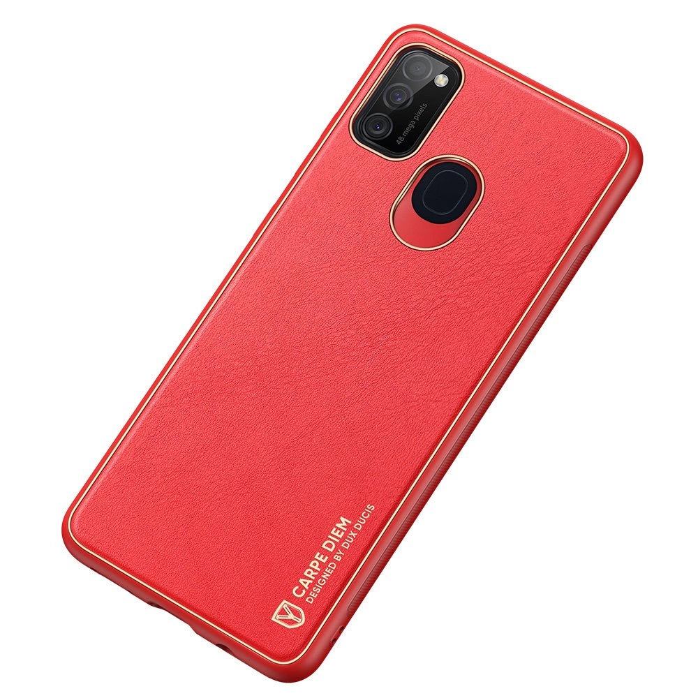 Dux Ducis Yolo elegantes Cover aus ökologischem Leder für Samsung Galaxy M30s rot