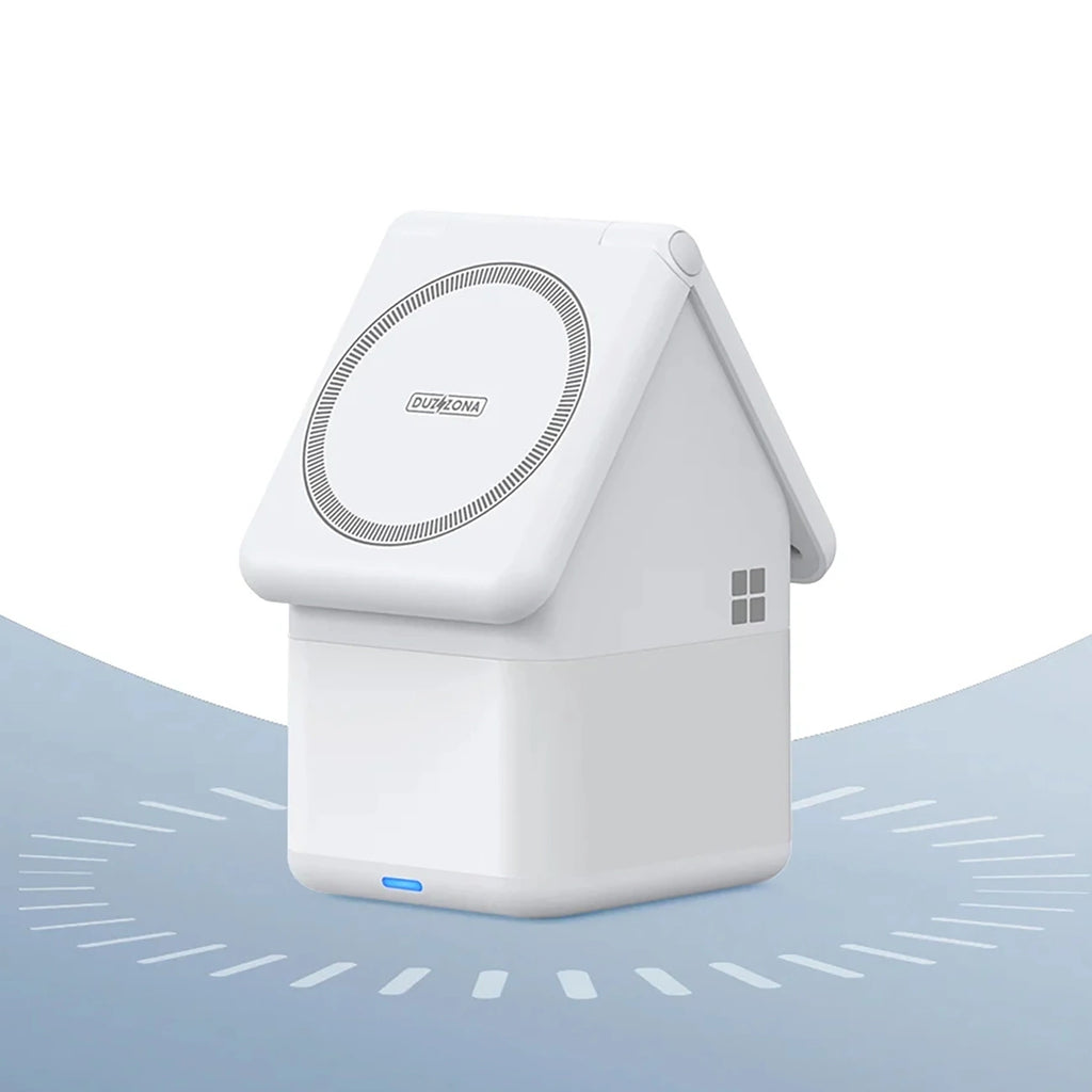 Duzzona W20 15W 4in1 induktives Ladegerät für iPhone / AirPods / Apple Watch mit Nachtlampe - Weiß