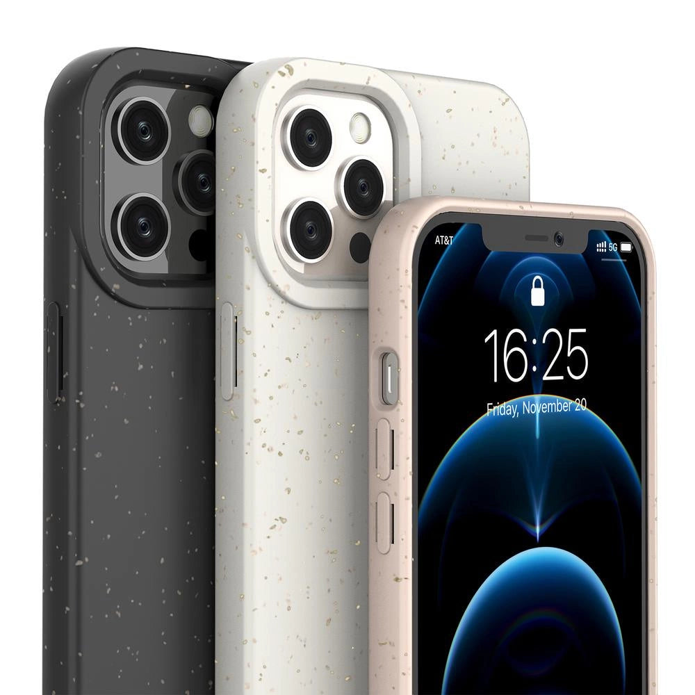 Eco Case Hülle für iPhone 12 Pro Max Silikonhülle Handyhülle Gelb
