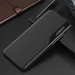 Eco Leather View Case booktype case schutzhülle aufklappbare hülle Samsung Galaxy A22 4G schwarz