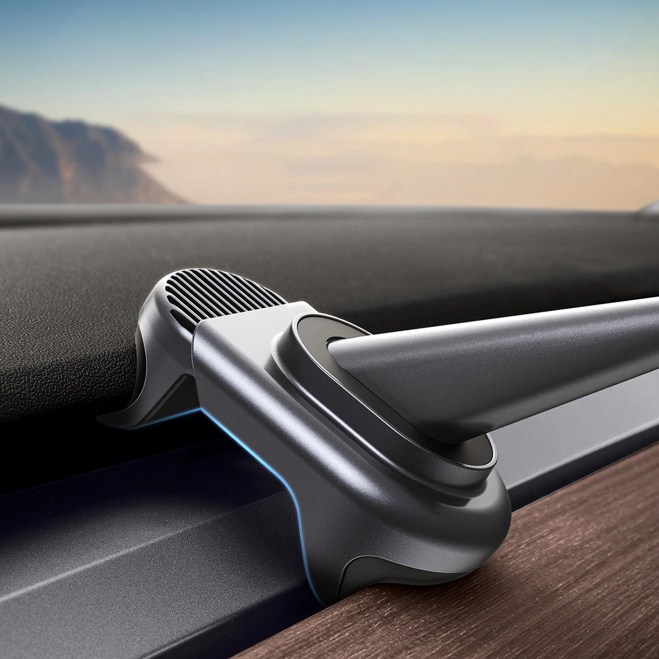 Elektroautohalterung mit Solarpanel für Tesla Model 3 / Y Baseus T-Space - Schwarz