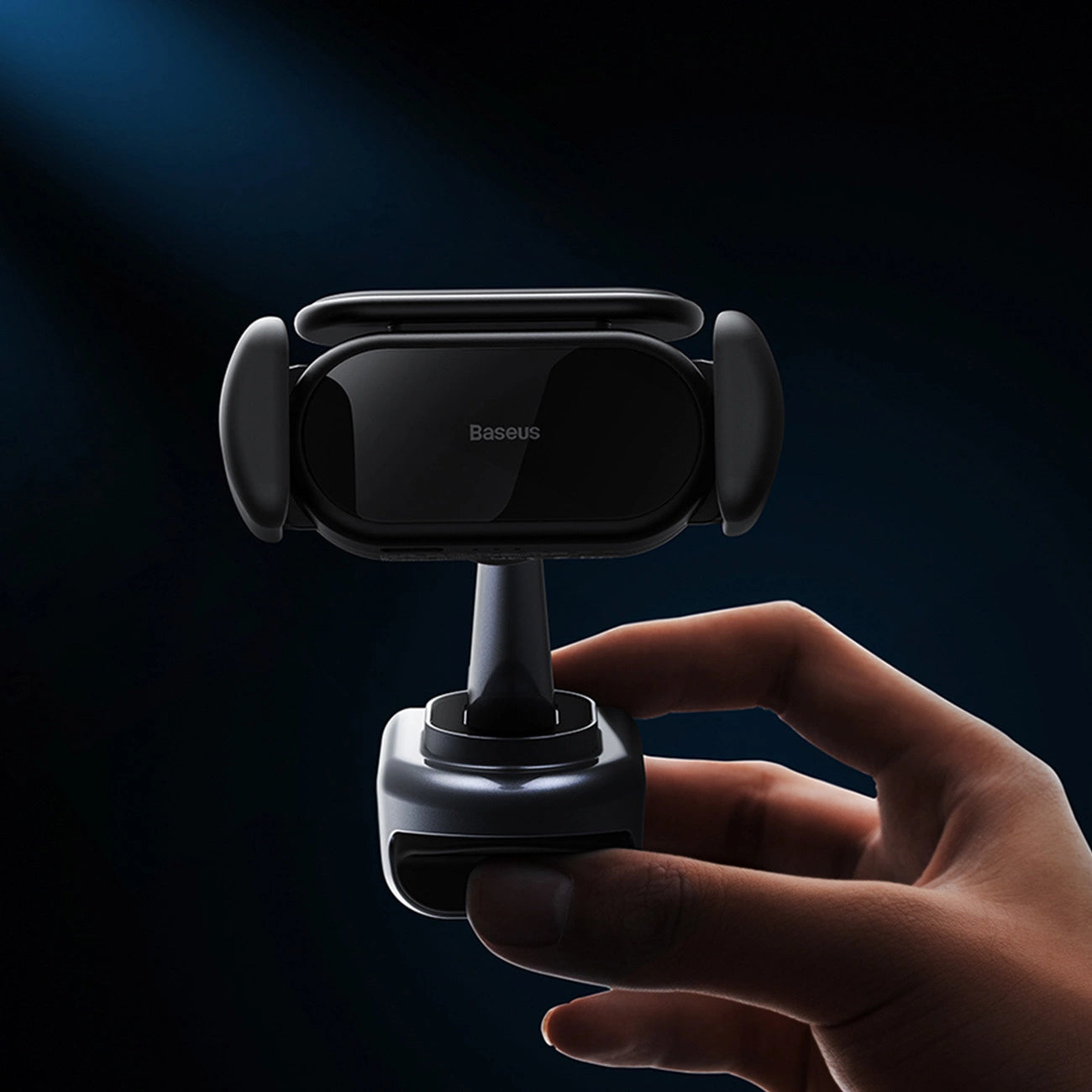 Elektroautohalterung mit Solarpanel für Tesla Model 3 / Y Baseus T-Space - Schwarz