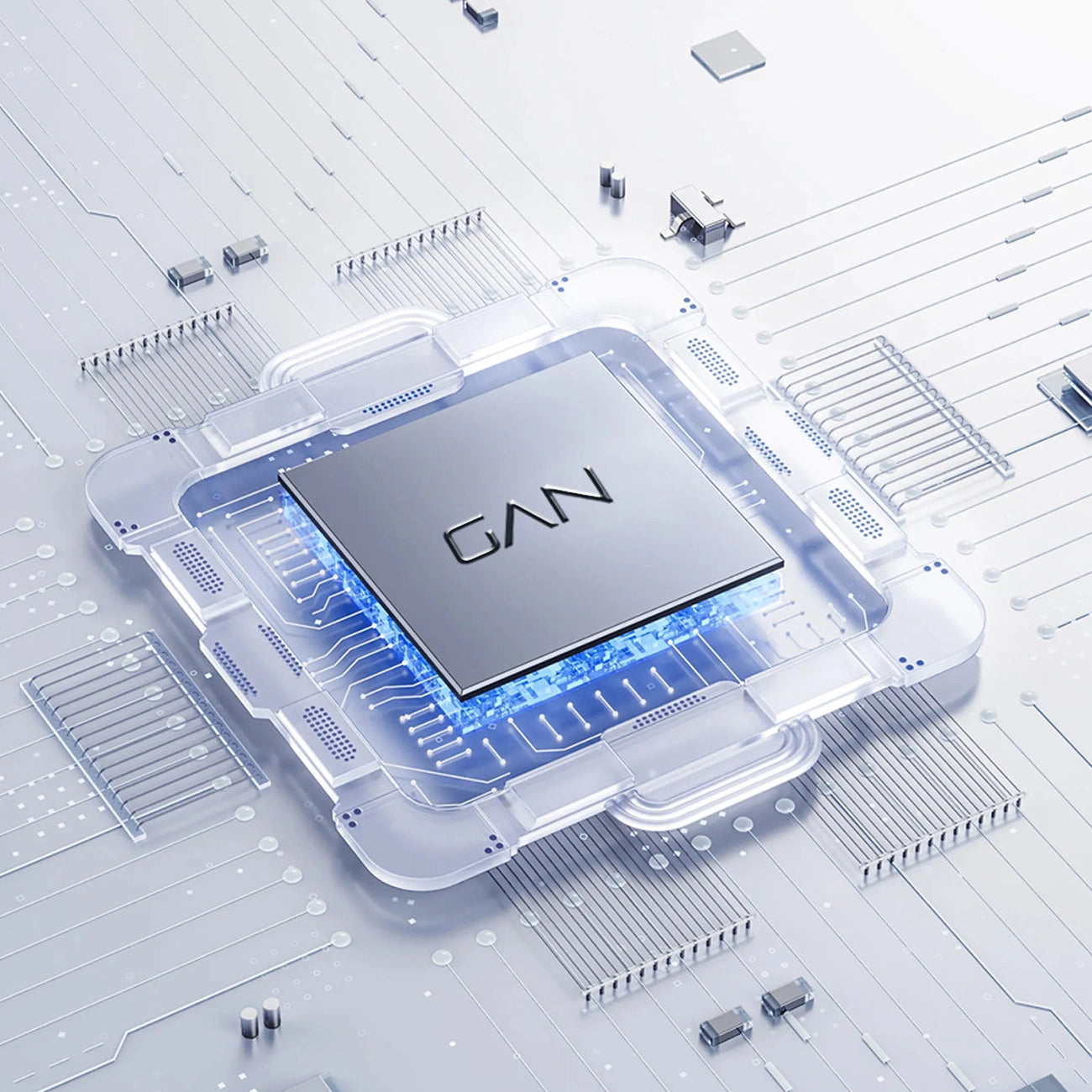 GaN Dudao A30EU 30W USB-A / USB-C Wandladegerät - Weiß