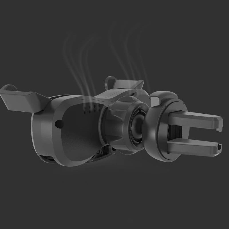 Gravity Smartphone Autohalterung für Lüftungsgitter mit Lufterfrischer schwarz (YC06)