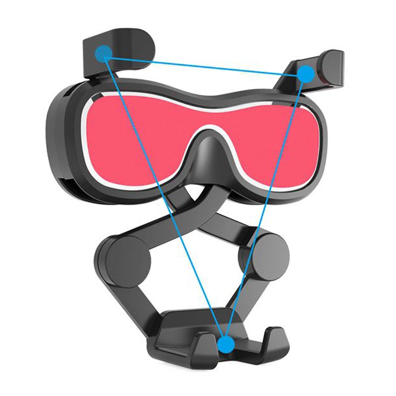 Gravity Smartphone Autohalterung für Lüftungsgitter mit Lufterfrischer silber (YC06)