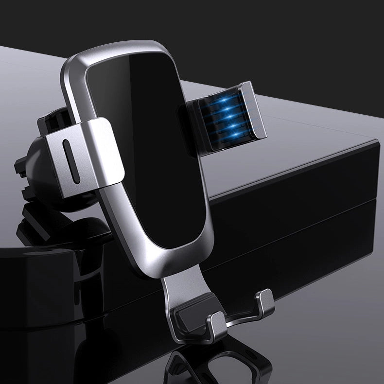 Gravity Smartphone Autohalterung, schwarzes Lüftungsgitter (YC08)
