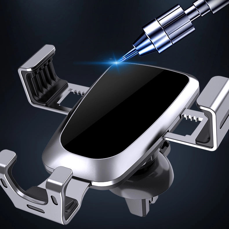 Gravity Smartphone Autohalterung, schwarzes Lüftungsgitter (YC08)