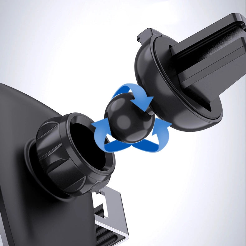 Gravity Smartphone Autohalterung, schwarzes Lüftungsgitter (YC08)