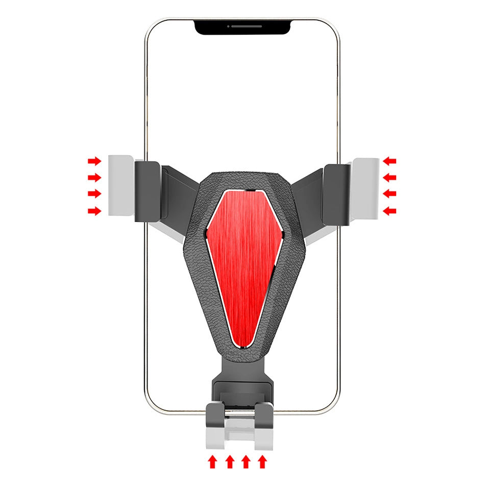 Gravity Smartphone-Autohalterung, silber (YC07)