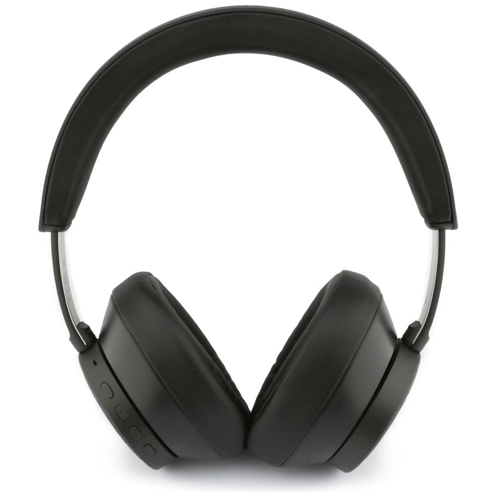 Guess 4G Bluetooth-Over-Ear-Kopfhörer mit Dreieck-Logo – Schwarz