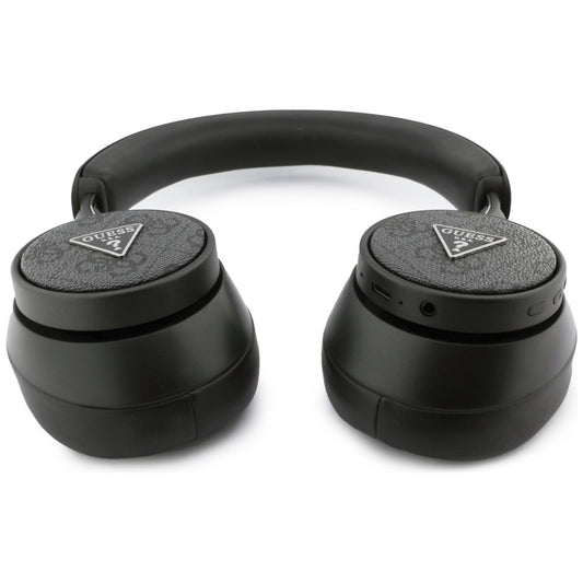 Guess 4G Bluetooth-Over-Ear-Kopfhörer mit Dreieck-Logo – Schwarz
