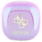 Guess 4G Bluetooth TWS-Kopfhörer mit aufgedrucktem Logo + Dockingstation, Violett