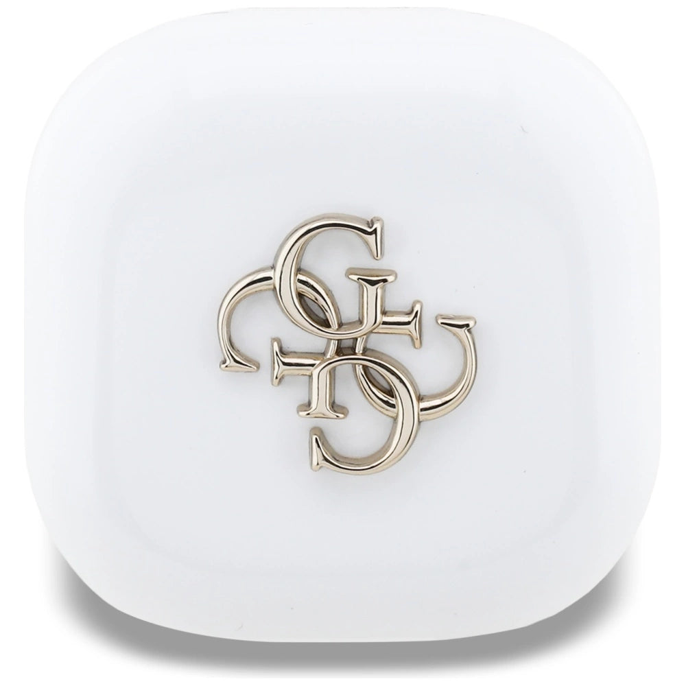 Guess 4G Metal Logo TWS kabellose Kopfhörer – weiß