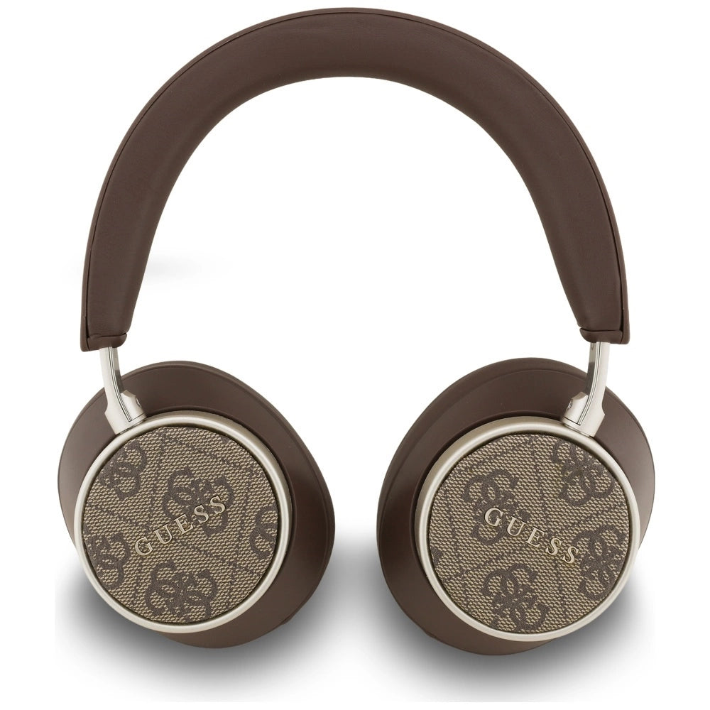 Guess Bluetooth 4G Classic Logo Kabellose On-Ear-Kopfhörer – Braun