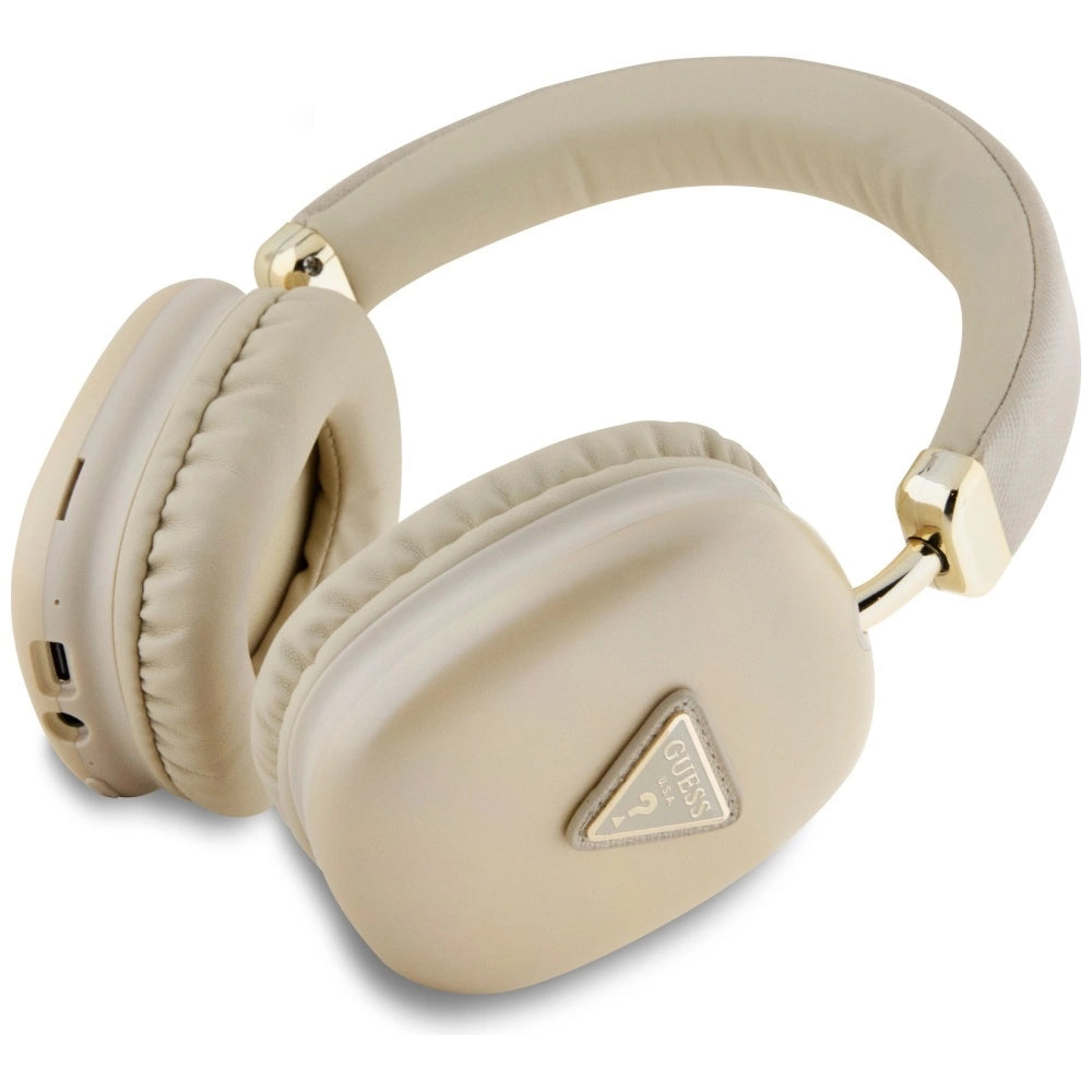 Guess Bluetooth 5.3 Metallic Triangle Logo Gold Over-Ear-Kopfhörer