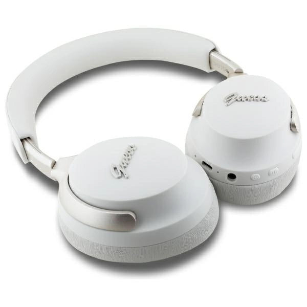 Guess Bluetooth ANC On-Ear-Kopfhörer GUBHC22PSFCSME beige/beiges Metal Script Logo