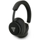 Guess Bluetooth ENC On-Ear-Kopfhörer mit Saffiano-Dreieckslogo – Schwarz