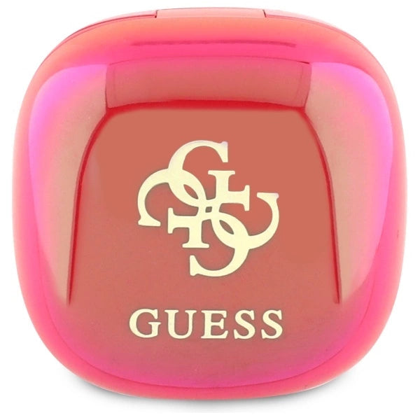Guess Bluetooth-Kopfhörer GUTWSJ144ESF TWS + Dock Fuchsia/Fuschia Iridescent 4G Gedrucktes Logo